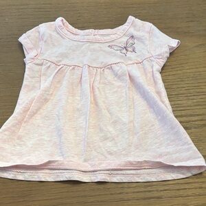 George Light Pink Butterfly Kids Tee
